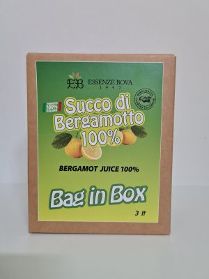 Succo di bergamotto 100% puro in Bag in Box da 3 Litri